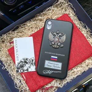 Чехол для iPhone с гербом России на заказ