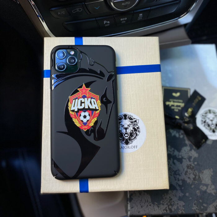 Чехол для iPhone с принтом ЦСКА