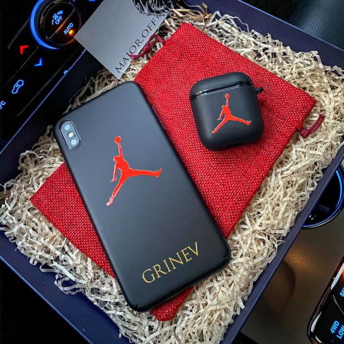 Чехлы для iPhone и AirPods Pro с принтом баскетбол
