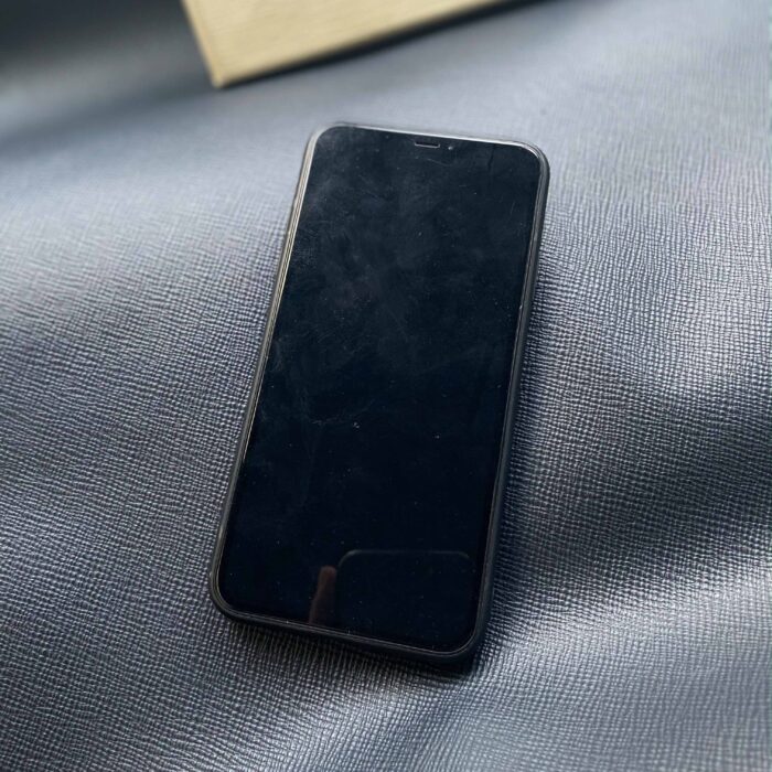 Чехол для iPhone из кожи питона синий именной