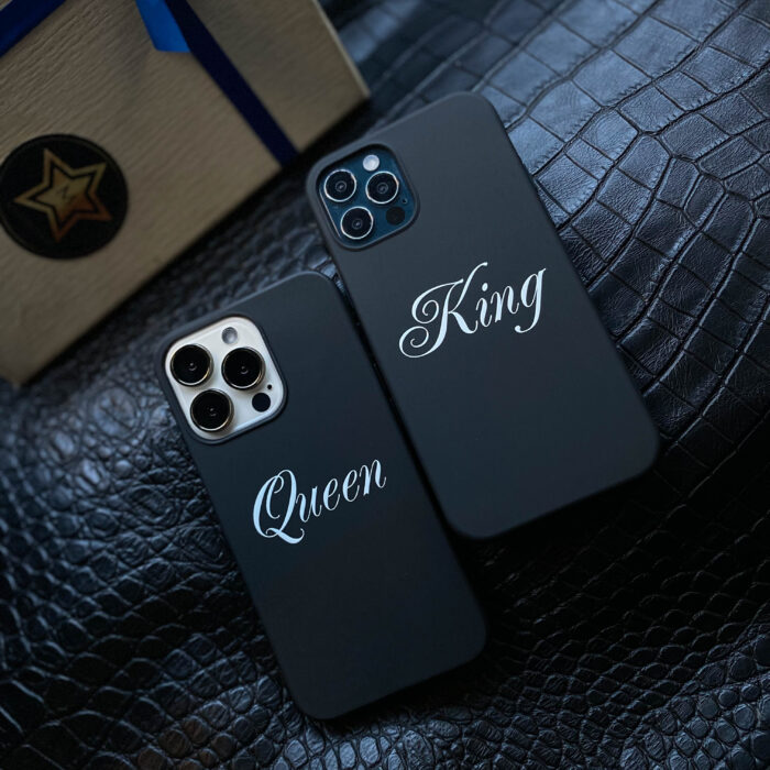 Парные чехлы для iPhone King Queen Король и Королева