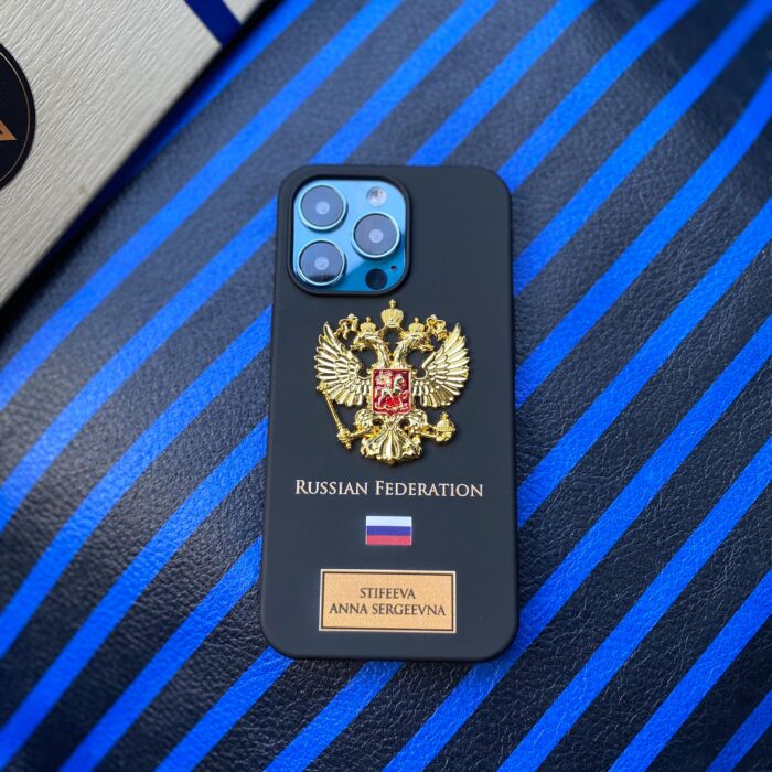 Чехол для iPhone на заказ с гербом России