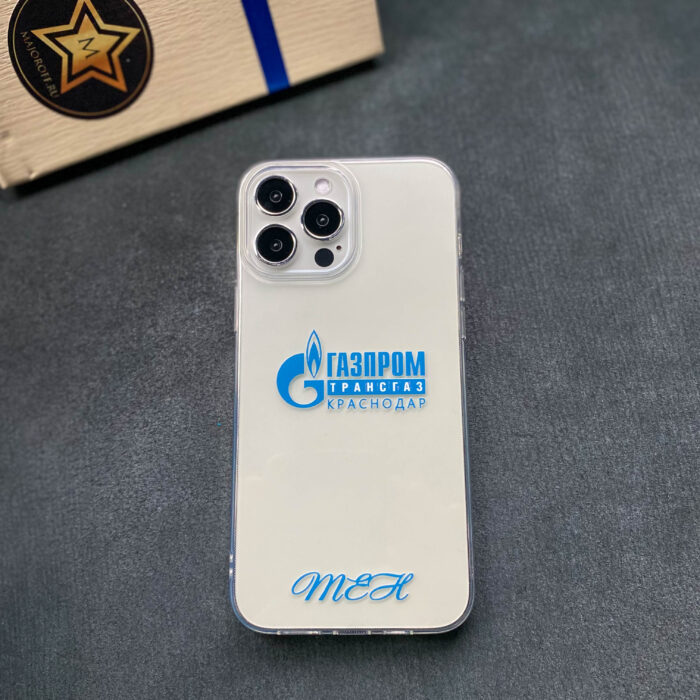 Чехол для iPhone с логотипом Газпром
