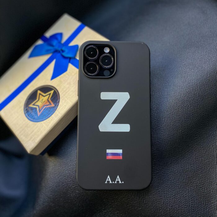 Чехол для iPhone с принтом "Z" именной