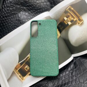 Чехол для Samsung из кожи ската зеленый