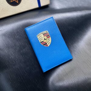 Обложка на документы кожаная с логотипом Porsche