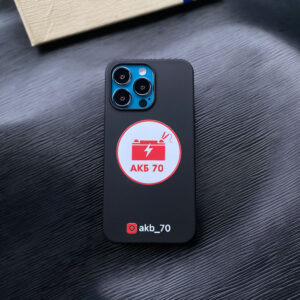 Чехол для iPhone силиконовый с логотипом компании