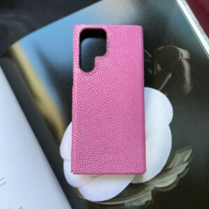 Чехол для Samsung из кожи ската розовый