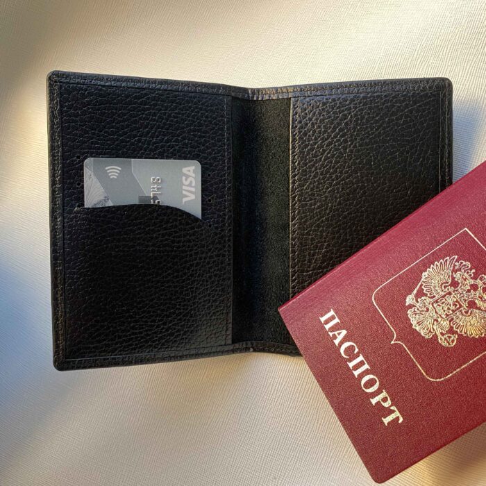 Обложка на паспорт с монограммой