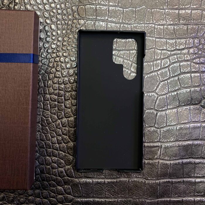 Чехол для Samsung из страуса черный
