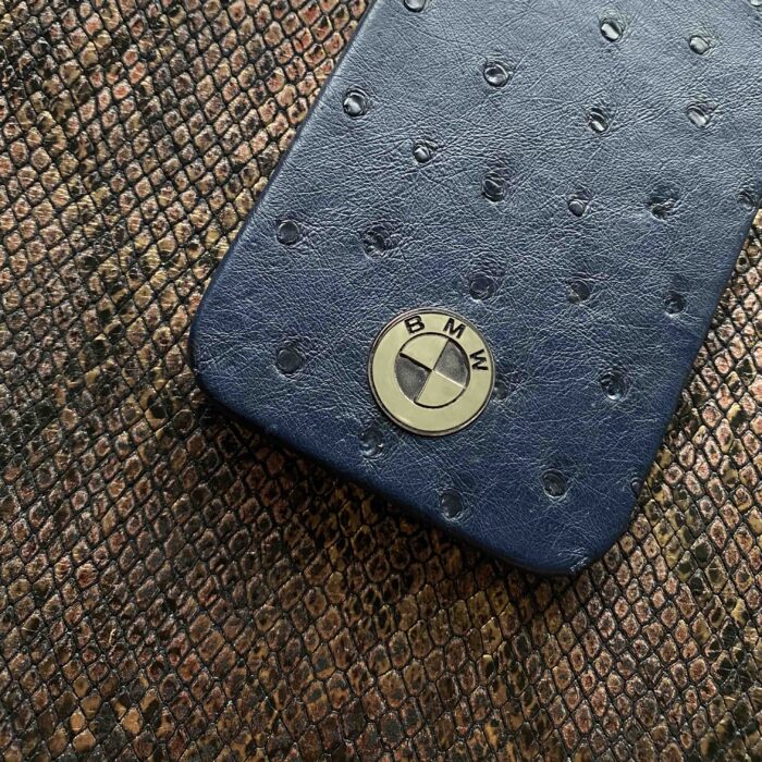 Чехол для iPhone из страуса с логотипом BMW