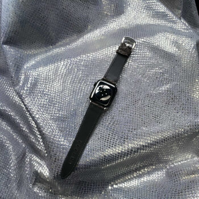 Ремешок для Apple Watch из питона черный